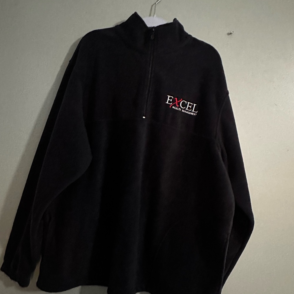 Black Zip Up Sweater with Standing Collar